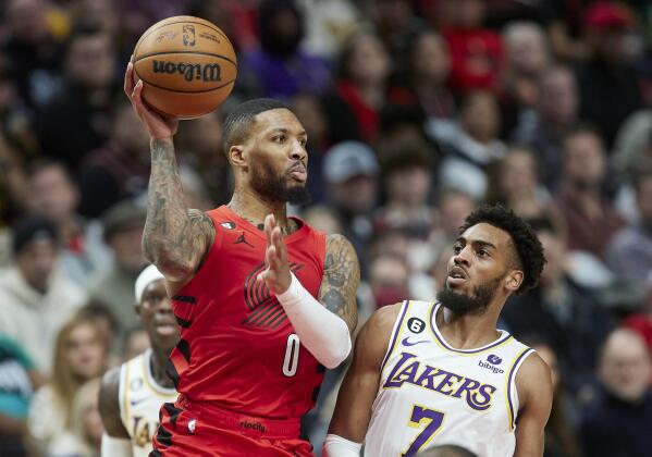 Score of the lakers and sales portland game